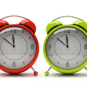 coloured alarm clocks