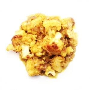 melted cauliflower on a plate