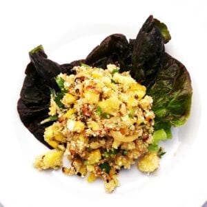 Mango, coconut and quinoa salad
